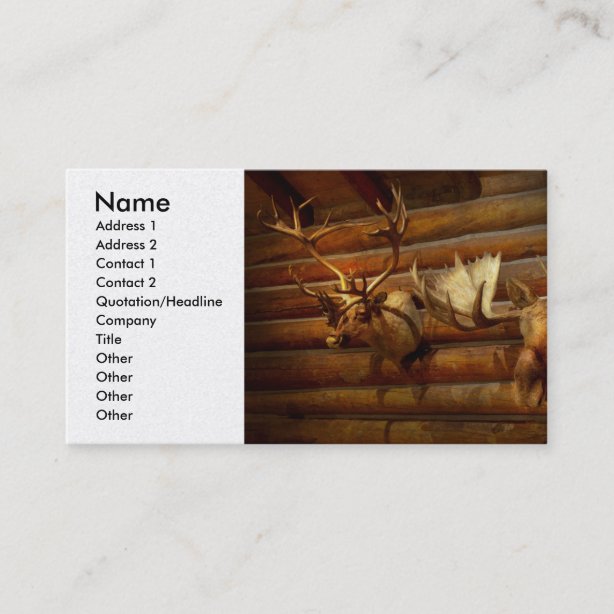 Taxidermy Business Cards - Starting at $15 Per Pack | Zazzle