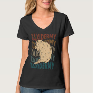 Taxidermy Us Taxidermist Retro Beaver T-Shirt