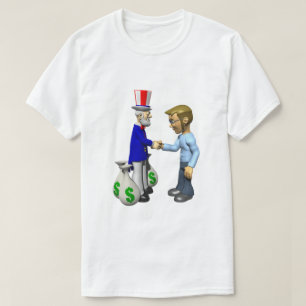Taxpayer IRS Joke Taxday Humor Fun Uncle Sam Cash T-Shirt