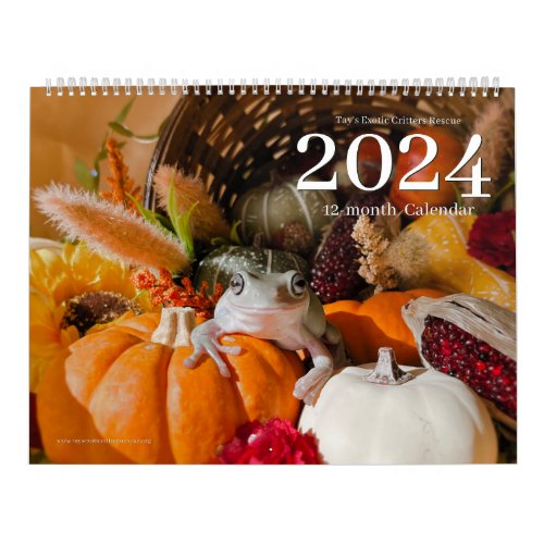 Tays Exotic Critters Rescue 2024 Calendar