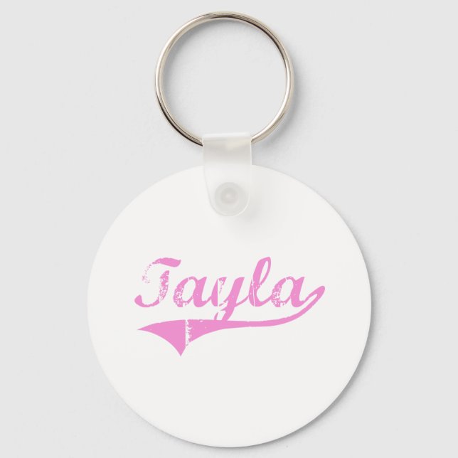 Tayla Classic Style Name Keychain (Front)