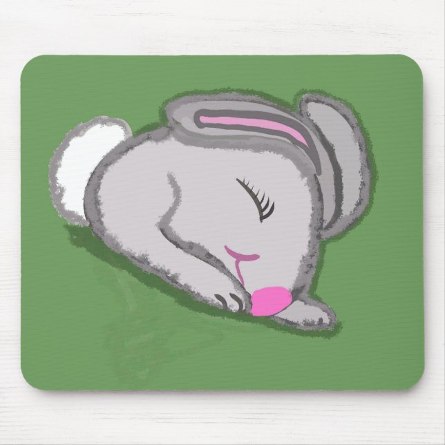 Taylor Bunnie Naps Mouse Pad (Front)
