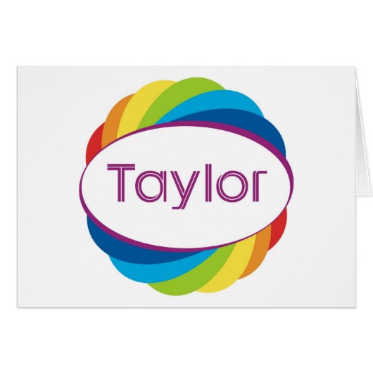 Taylor Cards (Front Horizontal)