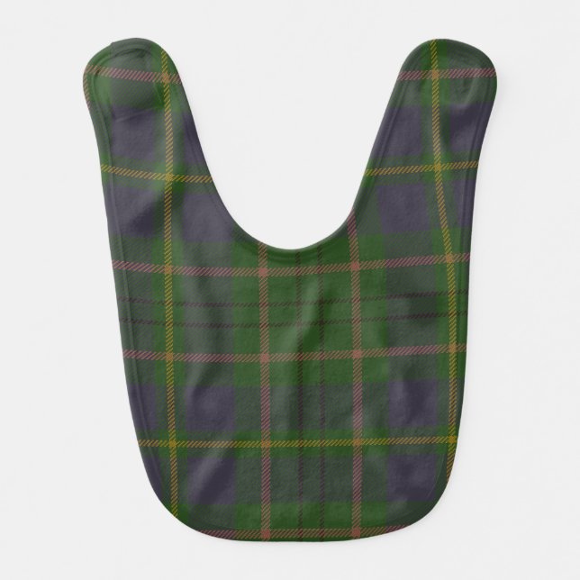 Taylor Clan Tartan Baby Bib (Front)
