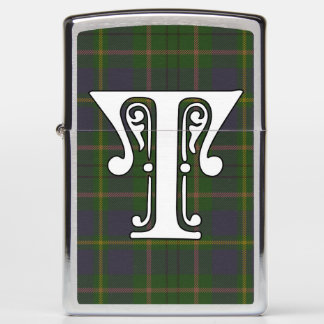 Taylor Clan Tartan Monogram Zippo Lighter