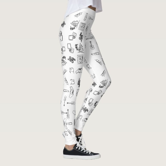 Taylor Eras Line Drawing Leggings (Right)