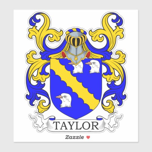 Taylor Family Crest Sticker