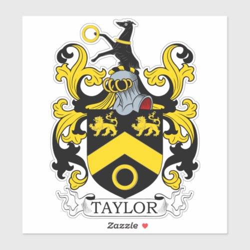 Taylor Family Crest Sticker