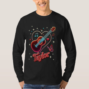 Taylor Groovy Name I Love Taylor Birthday Girl Vin T-Shirt