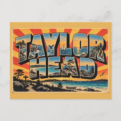 Taylor Head NS Atlantic White Sand Beach Art Postcard
