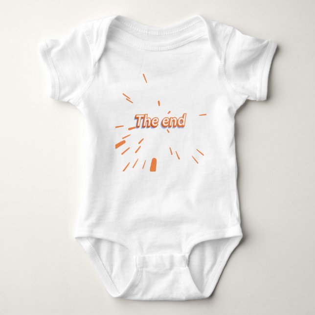 Taylor Lyrics "The End" Baby Bodysuit (Front)