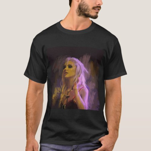 Taylor Momsen The Pretty Reckless Painting   T_Shirt