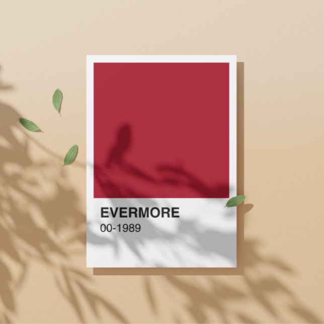 Taylor Red Evermore 1989 Albums - White Border Poster (Creator Uploaded)