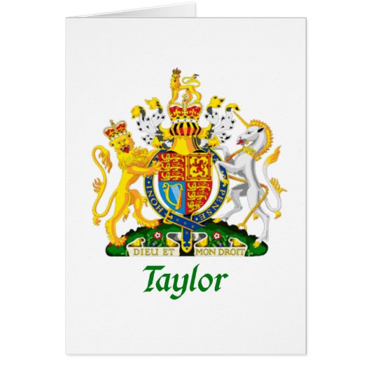 Taylor Shield of Great Britain Cards (Front)