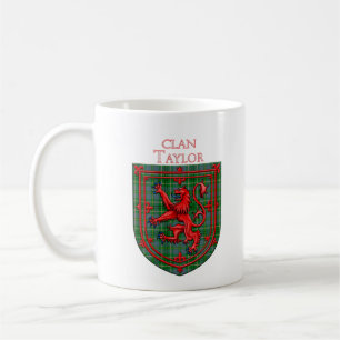 Taylor Tartan Scottish Plaid Lion Rampant Coffee Mug