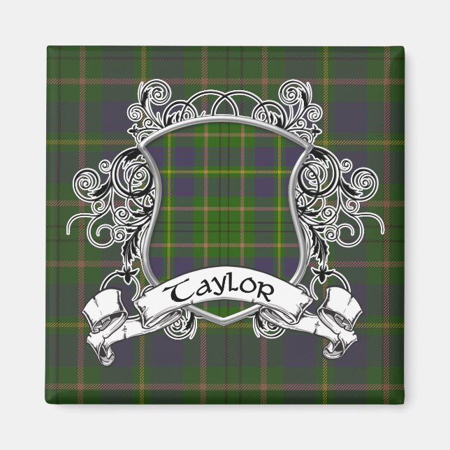 Taylor Tartan Shield Magnet (Front)