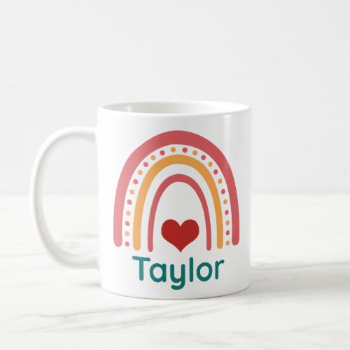 Taylor Vintage Boho Rainbow Coffee Mug