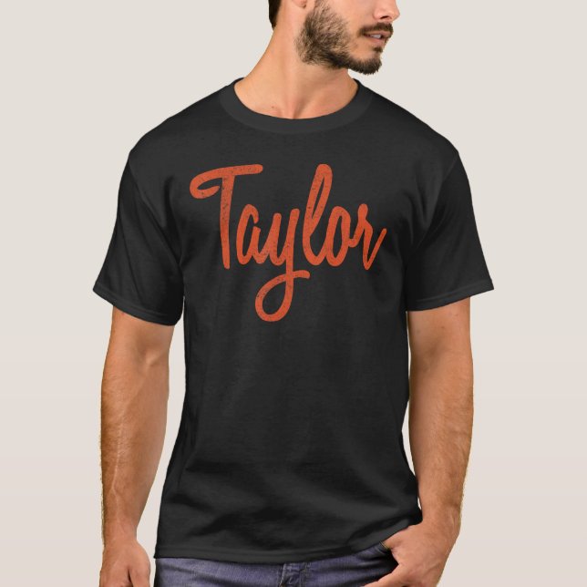 Taylor Vintage Retro T-Shirt (Front)