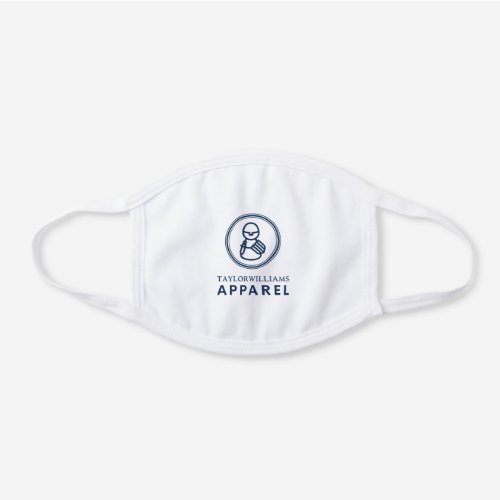 Taylor Williams Apparel White Cotton Face Mask