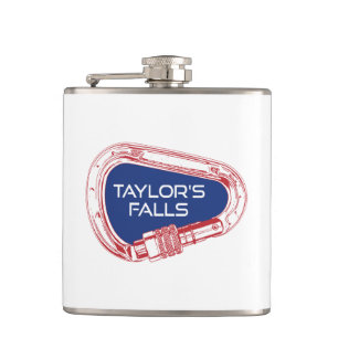 Taylor's Falls Minnesota Rock Climbing Carabiner Flask