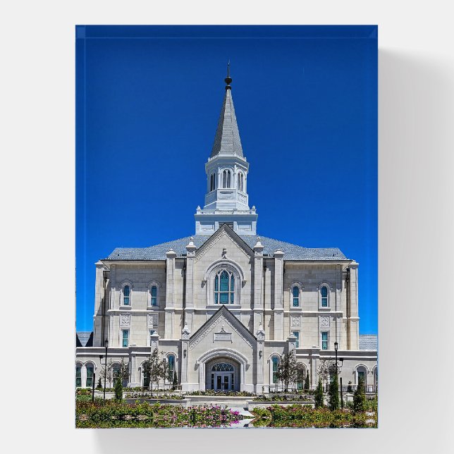 Taylorsville, Utah Latter-day Saint Temple Paperweight (Vertical)