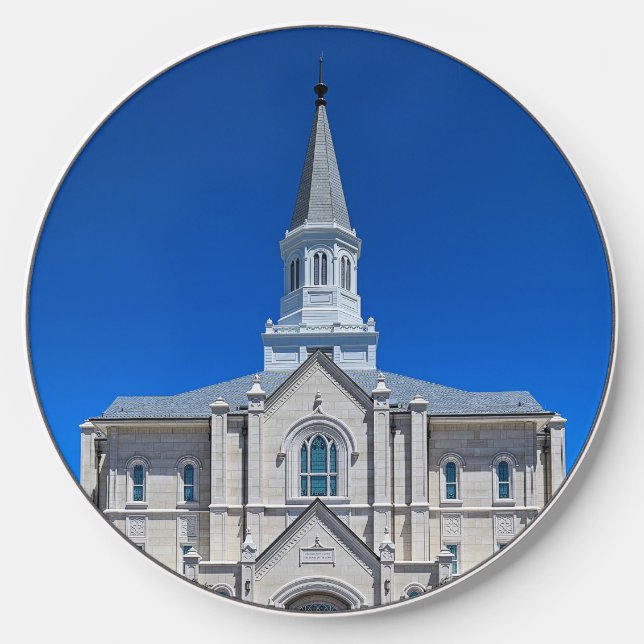 Taylorsville Utah Temple Photo Wireless Charger (Front)