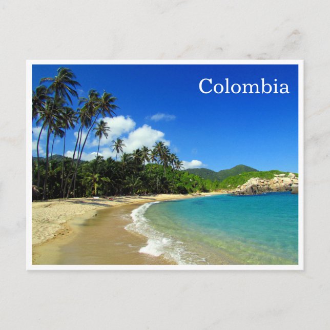 tayrona tropical beach postcard (Front)