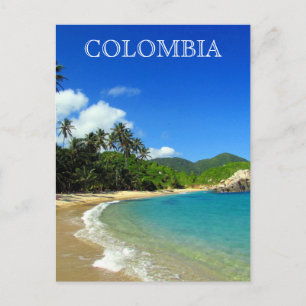 tayrona tropical beach postcard