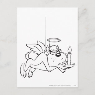 TAZ™ Angel holding Candle Postcard