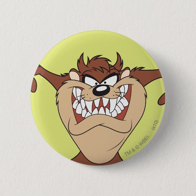 TAZ™ Arms Wide Pinback Button (Front)