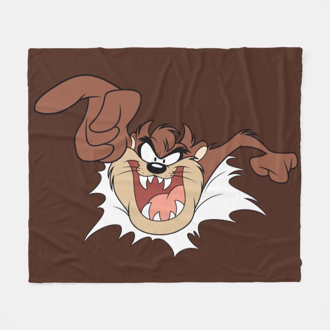 TAZ™ Bursting Through Page Fleece Blanket (Front (Horizontal))