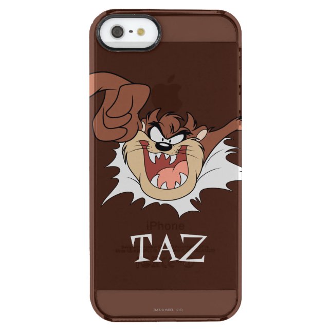 TAZ™ Bursting Through Page Uncommon iPhone Case (Back)