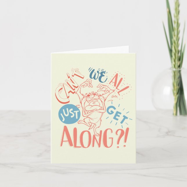 TAZ™ | Can't we all just get along?! Note Card (Front)