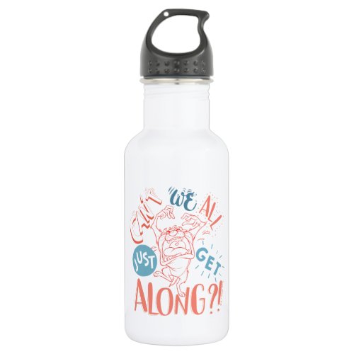 TAZ  Cant we all just get along Stainless Steel Water Bottle