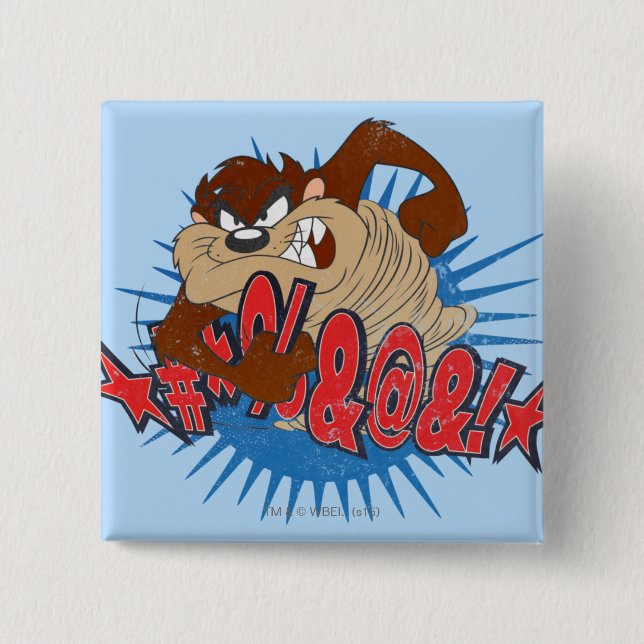 TAZ™ Censored Pinback Button (Front)