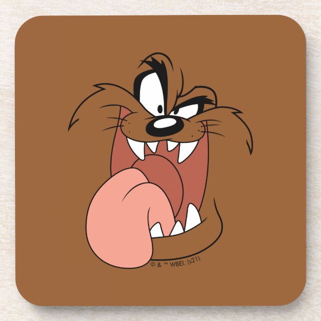 TAZ™ Crazy Smile Beverage Coaster (Front)