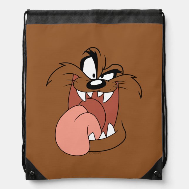 TAZ™ Crazy Smile Drawstring Bag (Front)