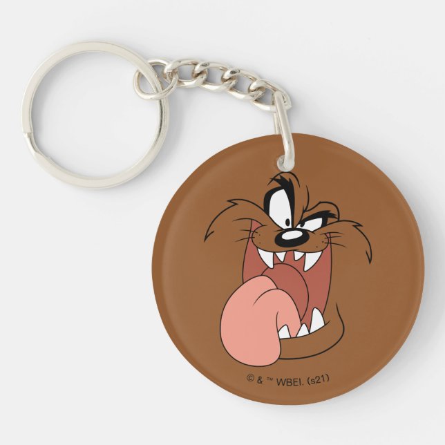 TAZ™ Crazy Smile Keychain (Front)