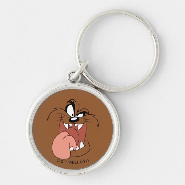 TAZ™ Crazy Smile Keychain (Front)