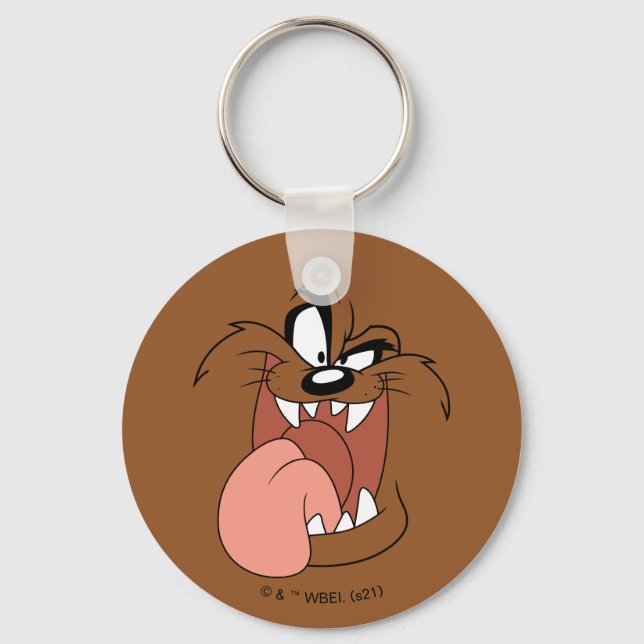 TAZ™ Crazy Smile Keychain (Front)