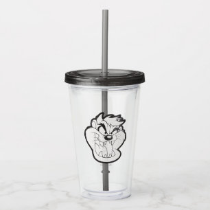 TAZ™ Evil Grin Badge Acrylic Tumbler