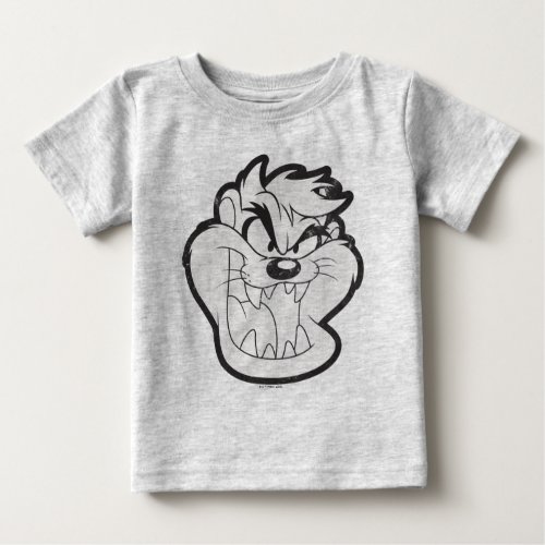 TAZâ Evil Grin Badge Baby T_Shirt