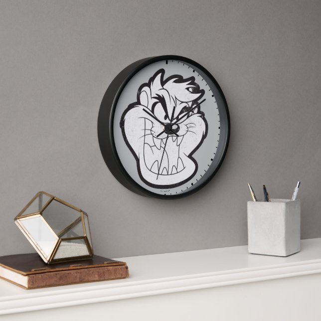 TAZ™ Evil Grin Badge Clock (Office)