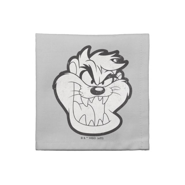 TAZ™ Evil Grin Badge Cloth Napkin (Quarter Fold)
