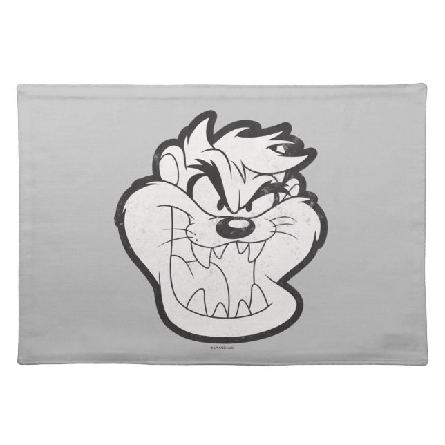 TAZ™ Evil Grin Badge Cloth Placemat (Front)