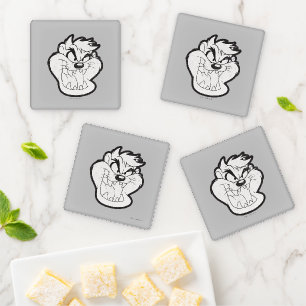 TAZ™ Evil Grin Badge Coaster Set