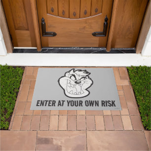 TAZ™ Evil Grin Badge Doormat