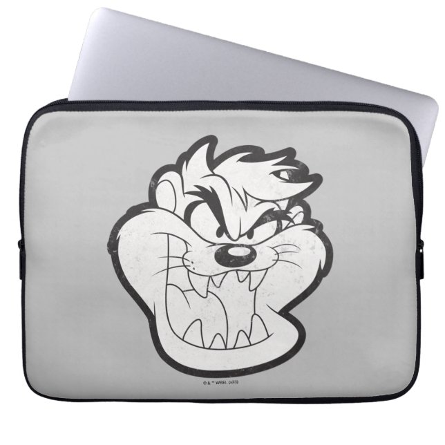 TAZ™ Evil Grin Badge Laptop Sleeve (Front)
