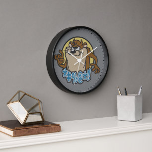 TAZ™ Expletive Circle Graphic Clock