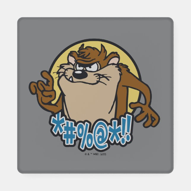 TAZ™ Expletive Circle Graphic Coaster Set (Single)